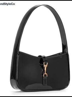 Faux Leather Small Shoulder Bag Trendy Everyday Handbag
